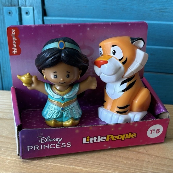 Fisher-Price Disney Princess Little People Jasmine & Rajah Figures - Picture 1 of 3